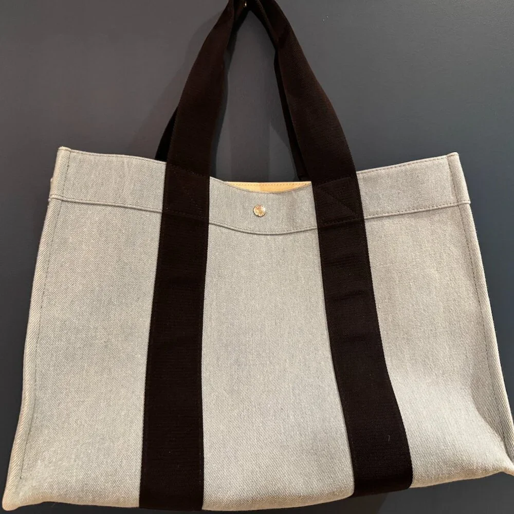 Rue de Verneuil L light denim chambray tote
